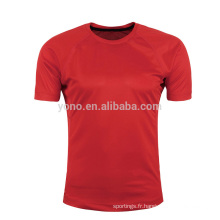 Usine prix personnalisé votre logo hommes t-shirt en gros coton chemise